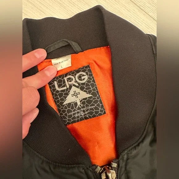 LRG Puffer jacket black/orange - Picture 3 of 7